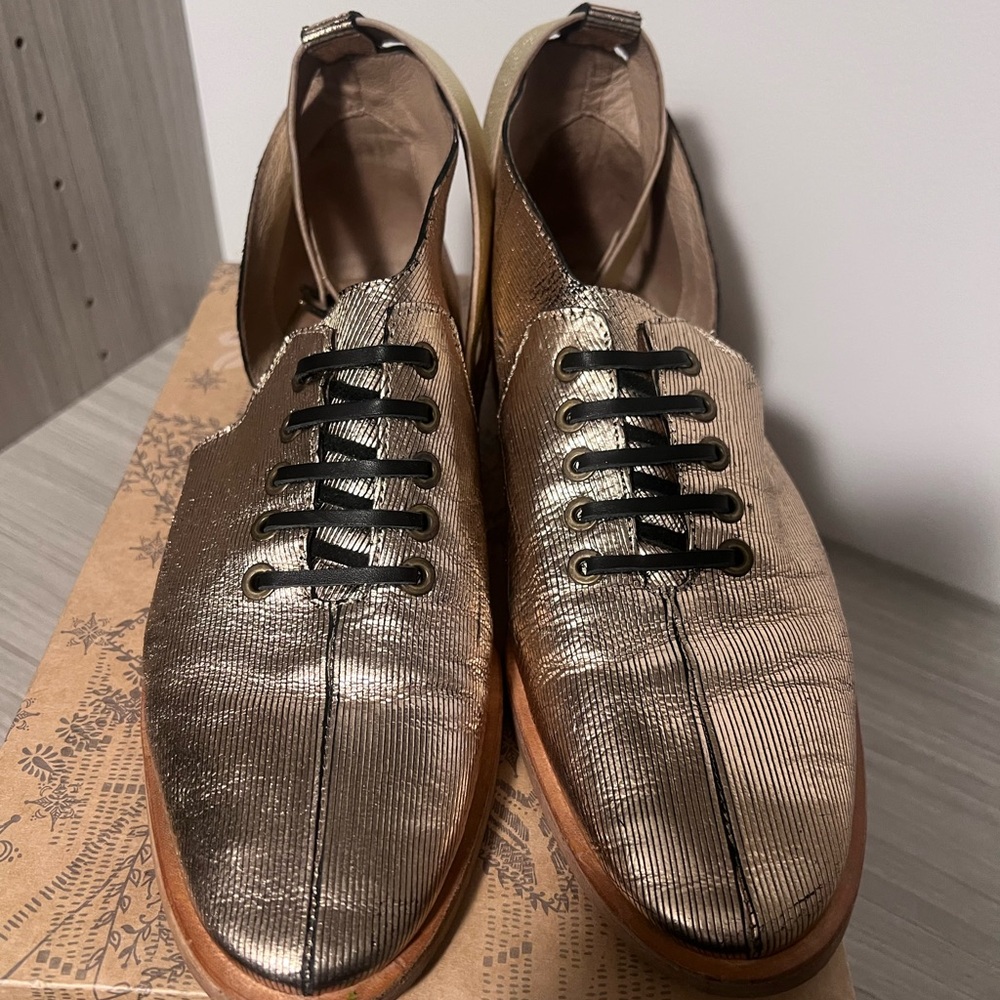 Free People Gold Oxford.
